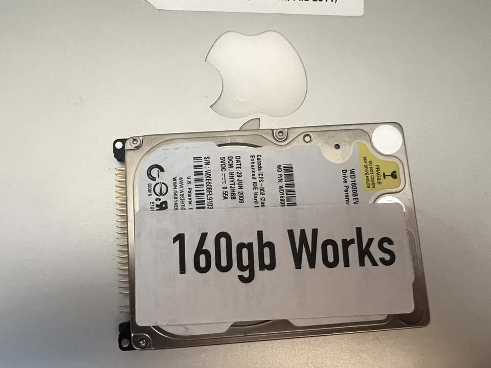 Apple iBook/PowerBook G3/G4 2.5" 160GB 5400RPM PATA ATA/100 (ATA-6) Hard Drive - Image 3 of 3