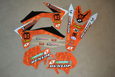 ONE TEAM KTM  GRAPHICS  PLUS  BACK  SX SXF 150 250 350 450  2011 2012