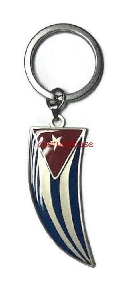 CUBAN FLAG Keychain Keyring Keyfob Dominic Toretto Too Fast Furious