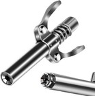 Grease Gun Coupler, Quick Release Double Handles, 6-Jaw, 12000 PSI High Pressure