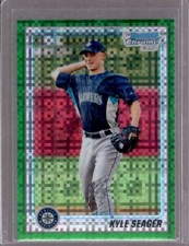 KYLE SEAGER 2010 Bowman Chrome 1st #BCP195 Green Xfractor Rookie RC