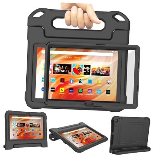 Tablet Case for Kids 10in (13th/11th Generation, 2023/2021 BNUE-Black