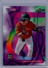 Trent Caraway 2024 Leaf Vivid Baseball 1/1 Pre Production Proof