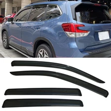 Fit 2019-2023 Subaru Forester Window Visors Sun Vent Shade Rain Wind Guard Smoke
