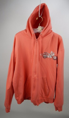 Women's America Casual Designed Won's Wear Hoodie Jeweled Motorcycle Emblem XL - Bild 4 von 11
