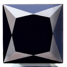 Natural Jet Black Diamond 1.94ct Fantastic Princess Cut Certifiable Real Diamond