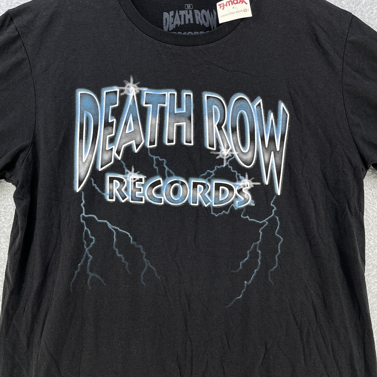FILA T shirt da uomo nuova con etichette Death Row Records media M grafica cotone manica corta casual