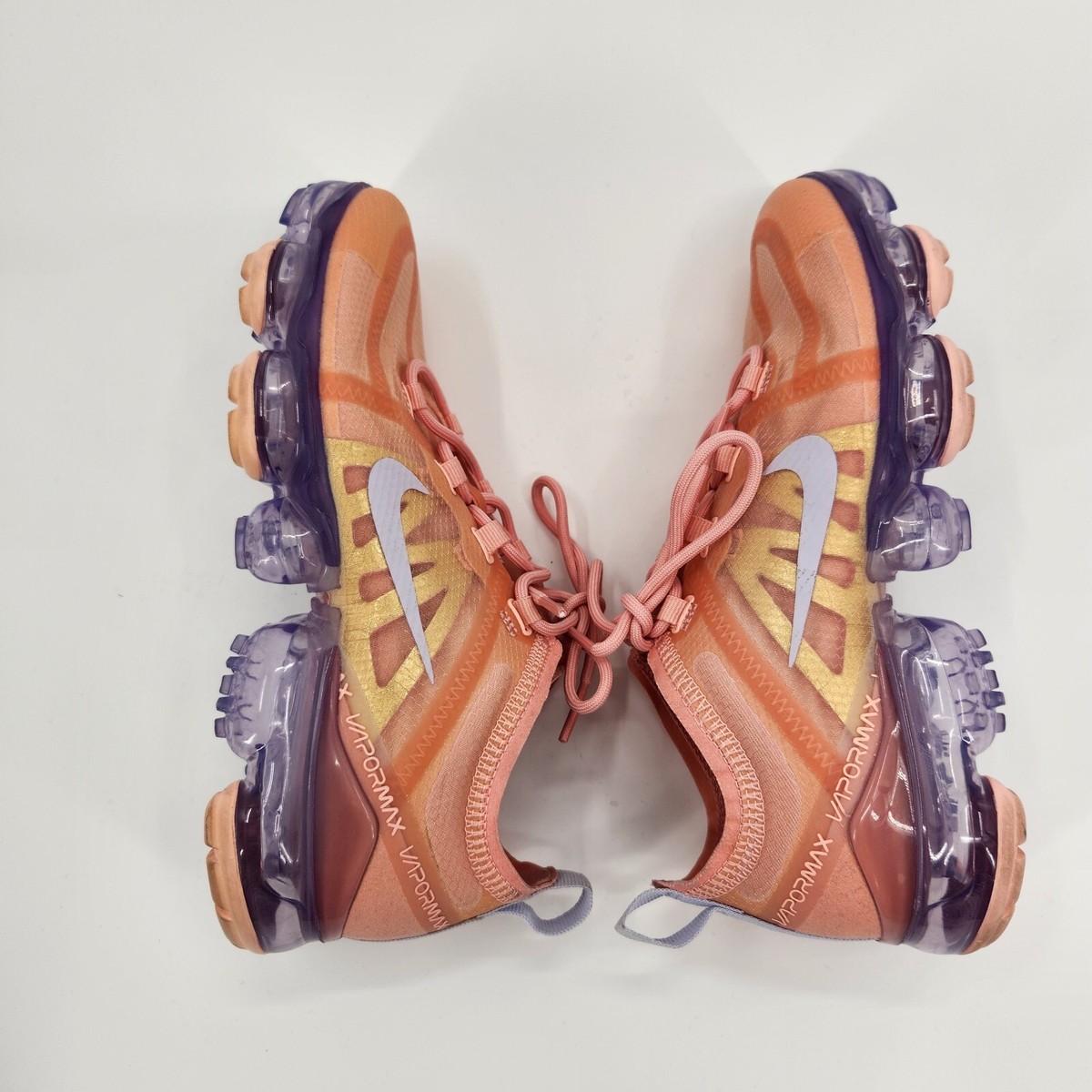 Nike Air VaporMax 2019 Shoes Women Size 6 AR6632-603 Orange
