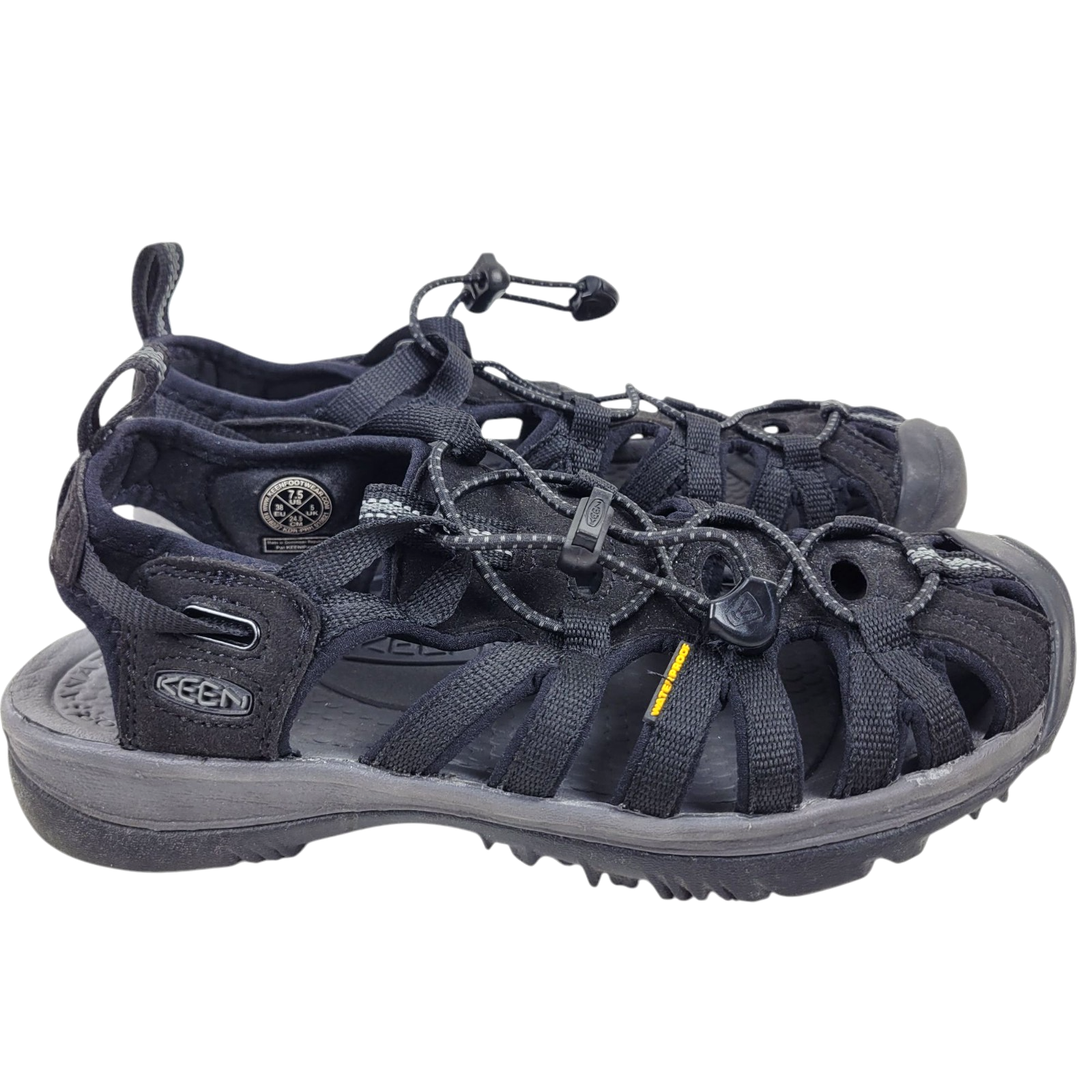Sandali KEEN Whisper donna 7 5 neri impermeabili outdoor passeggio