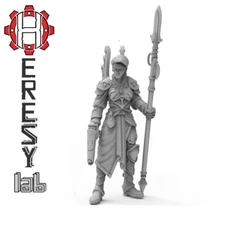 Female Seer Ildin Tseia Eldar HL01 28mm Imperial Guard Miniature Heresy Lab