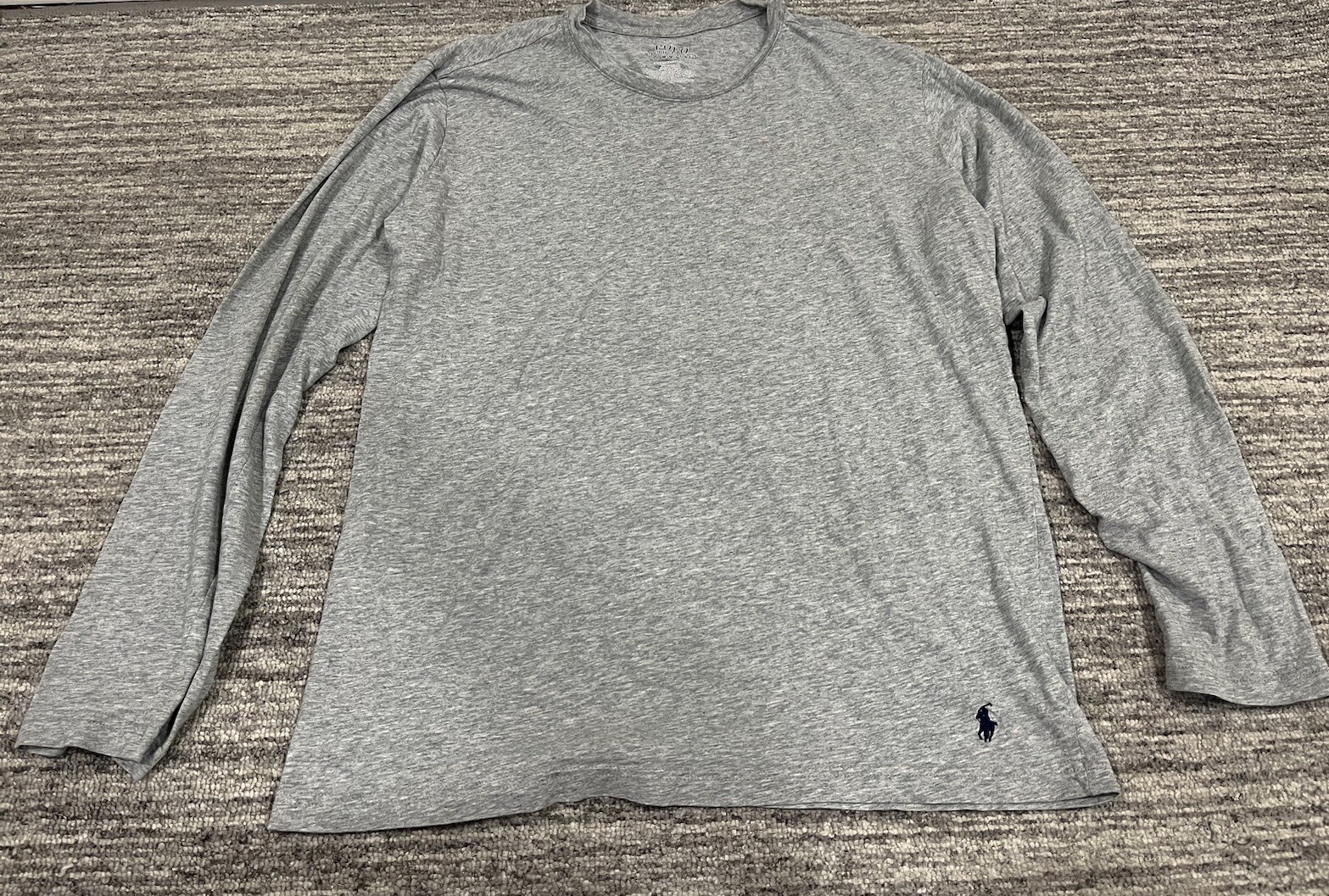 Polo Ralph Lauren camicia taglia M colore grigio pony cotone casual manica lunga uomo