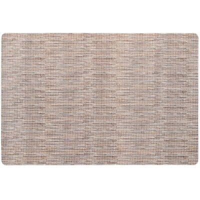 TOWN & COUNTRY BASICS Smooth Step Houndstooth Low Profile 24'' x 35'' Gold/Grey