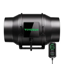 VIVOSUN AeroZesh G6 6-inch  388 CFM Inline Duct Fan with E12 Speed Controller