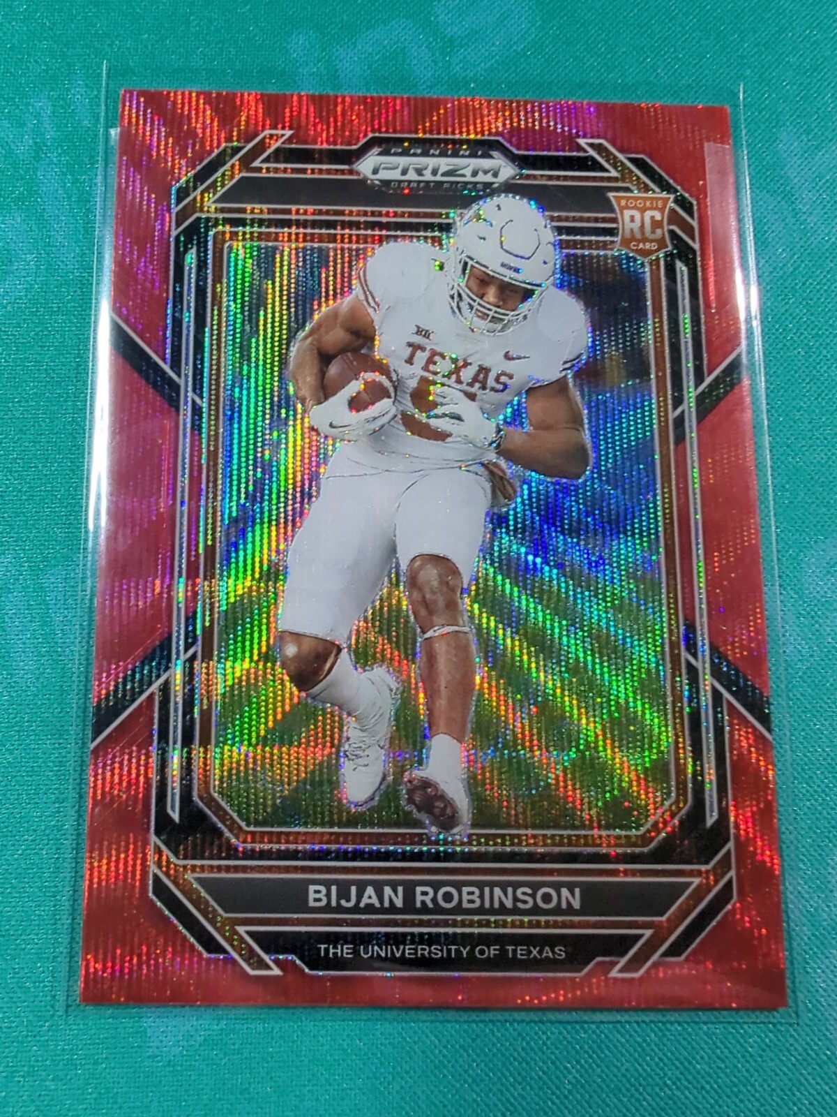 2023 Prizm Draft Picks Prizms Ruby Wave! Bijan Robinson RC Atlanta Falcons #115
