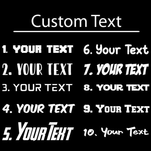 Custom Text Vinyl Lettering Sticker Decal Personalized Window Wall Business Car - Picture 1 of 5