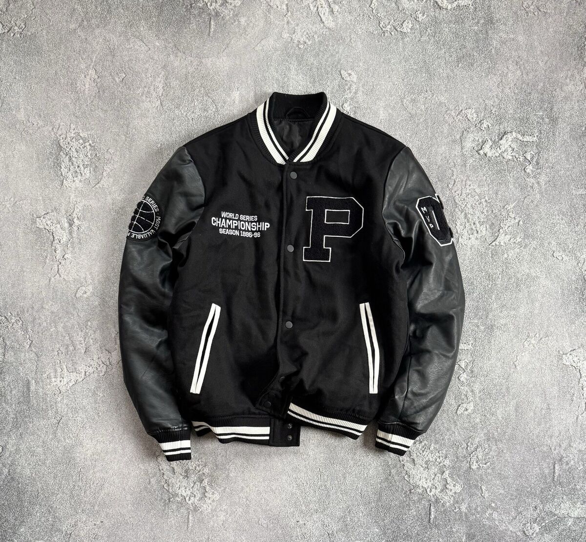 Championship World Series M varsity Bomber Jacket Y2K Championship World Series M varsity Bomber Jacket Y2K