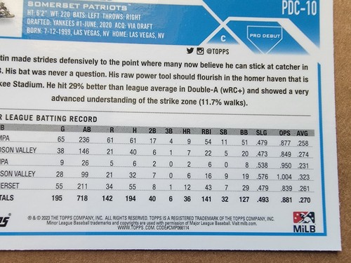 Austin Wells 2023 Topps Chrome Pro Debut Baseball Card PDC-10 - Picture 10 of 10