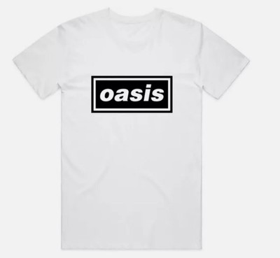 Oasis Unisex T-Shirt Decca Logo White