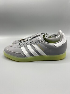 Adidas VeloSamba Vegan Gray Pulse Lime Cycling Shoe Sz 12
