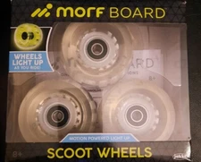 Morf Board Scoot Wheels Lights up, Replaceable pack of 3  