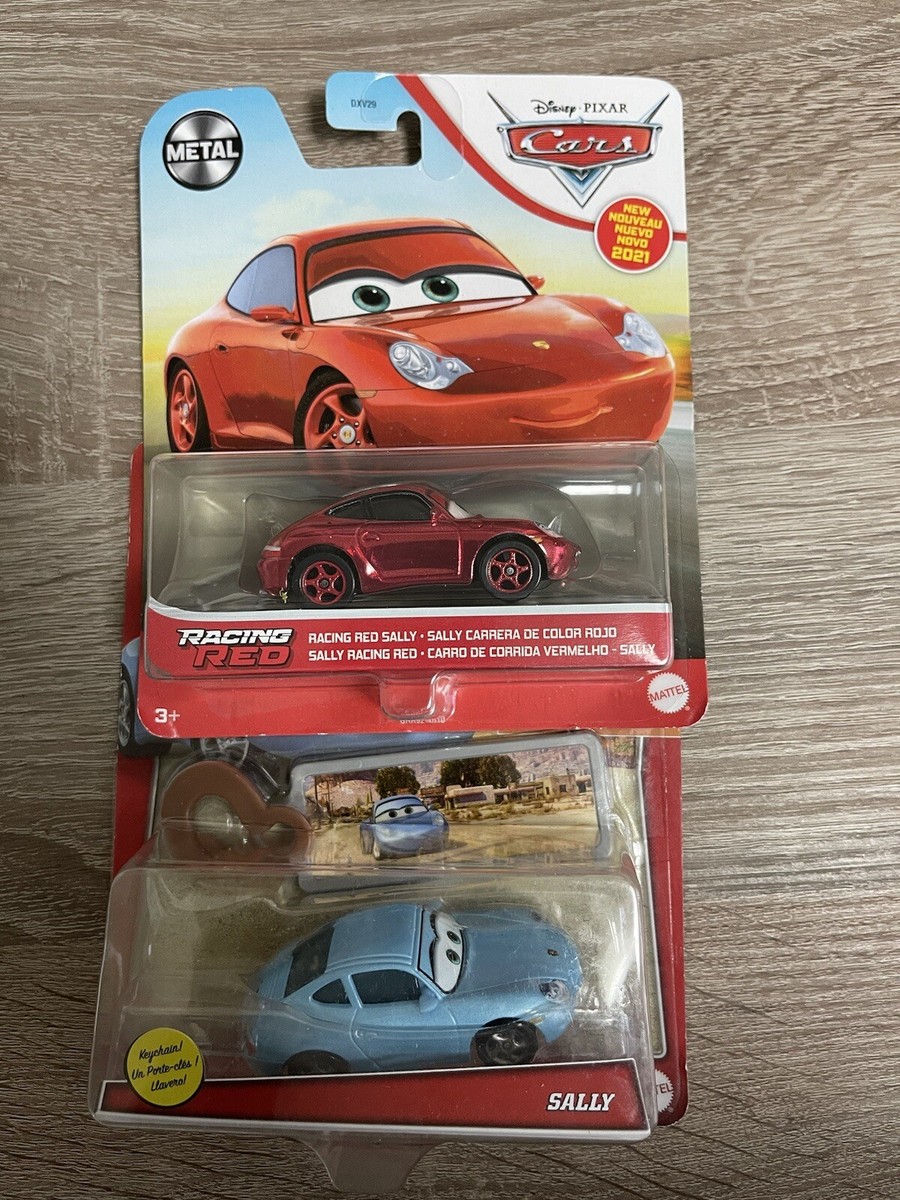 Disney Pixar Cars Keychain Radiator Springs Sally & Racing Red