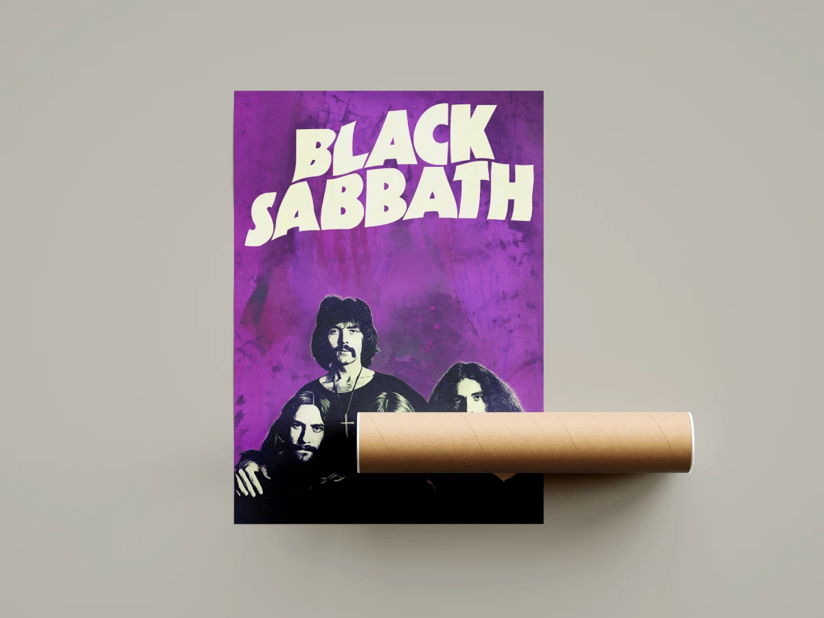 Black Sabbath Band Poster - Ozzy Osbourne Music Wall Art
