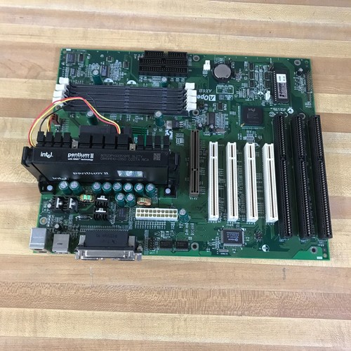 Vintage AOpen AX6B Slot 1 Motherboard w/ Pentium II 333MHz CPU (WORKS)