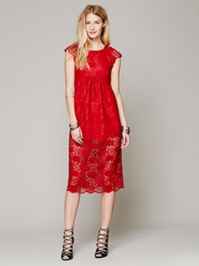 red lace babydoll dress