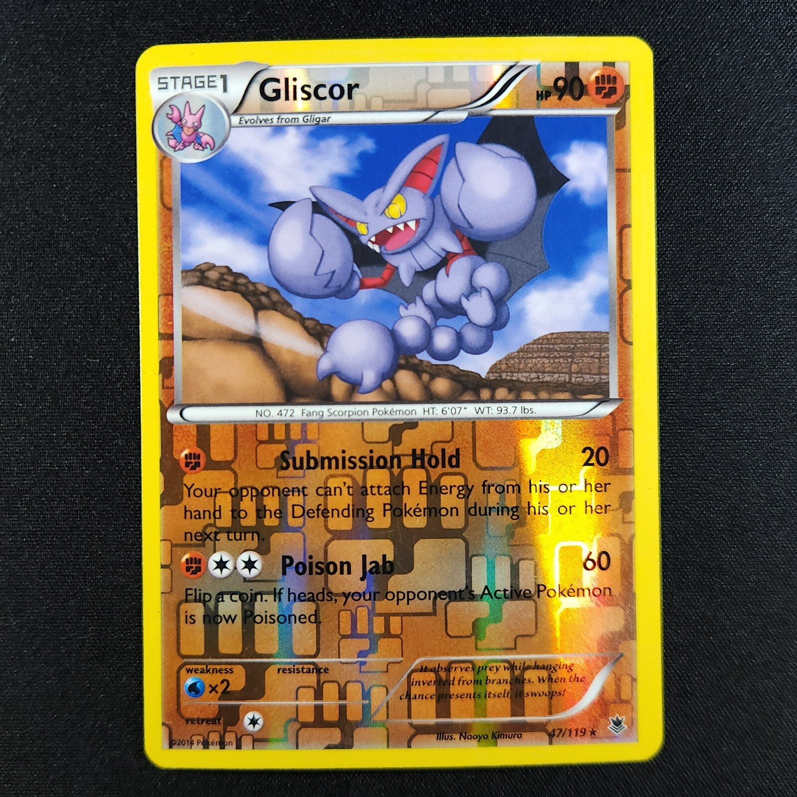 Gliscor 47/119 Holo - Phantom Forces - Pokémon Card