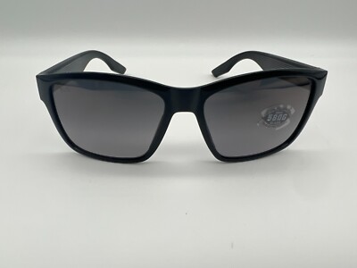 NEW Costa Del Mar PAUNCH Polarized Sunglasses Black / Gray Gradient Glass 580G