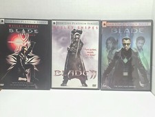 BLADE TRILOGY DVD Lot Blade / Blade II / Blade Trinity Wesley Snipes 1 2 3 A16