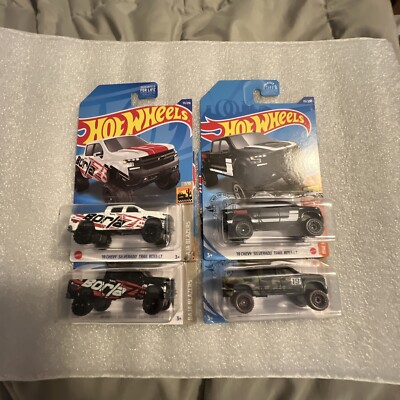 Hot Wheels(4) 19 Chevy Silverado Trail Boss LT 4/ Variations New