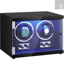 VEVOR Watch Winder, Rotating Watch Box for High-End Automatic Watches, 2 Watch