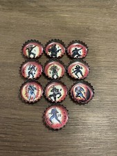 RETRO VINTAGE 90s GI JOE CARTOON TV  BOTTLE CAP SET 10 CT. SNAKE EYES STORM