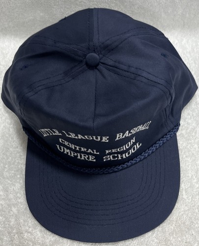 Vintage 90s Little League Umpire Snapback / Baseball Hat Central Region Blue Cap - Picture 4 of 9