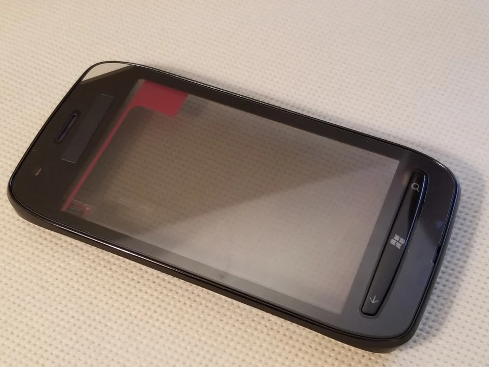 全新诺基亚原始设备制造商触摸屏数字化仪边框键盘适用于 LUMIA 710 - 黑色 — 第 2/4 张图片