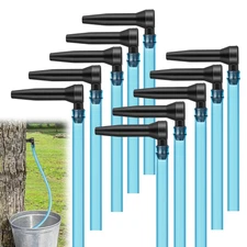 10 Set Maple Syrup Tapping Kit - Food Grade Taps & Tubes Sugaring Starter Kit