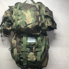 U.S. ARMY MOLLE II MAIN PACK WOODLAND FRAME, STRAPS & BELT Molle 2 Ruck Sack