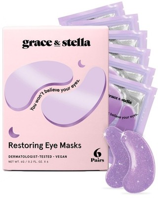 Under Eye Patches Retinol Gel Hyaluronic 6Pairs Vegan Puffy Dark Circle Women