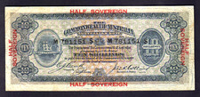 Australia R-3b. (1918) Cerutty/Collins - 10 Shillings.. Bold Prefix & Suffix M/S