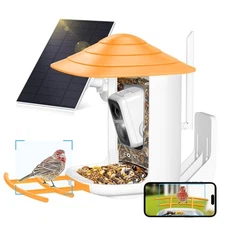 Bird Feeder with Camera, Smart Feeder Camera with AI Identify Bird Species, Auto