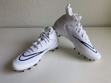 Scarpe da uomo taglia 12,5 Nike Alpha Huarache 8 Elite bianche lacrosse CW4447-101