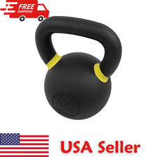 Premium Cast Iron Kettlebells   Powder Coated, LB  KG Weight Options