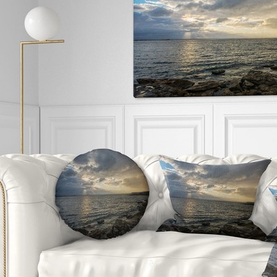 Designart 'Cloudy Australian Seashore in Sydney' Seashore