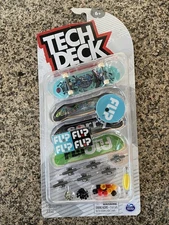New Sealed Teck Deck 4 Pack FL!P Skateboard Finger Boards