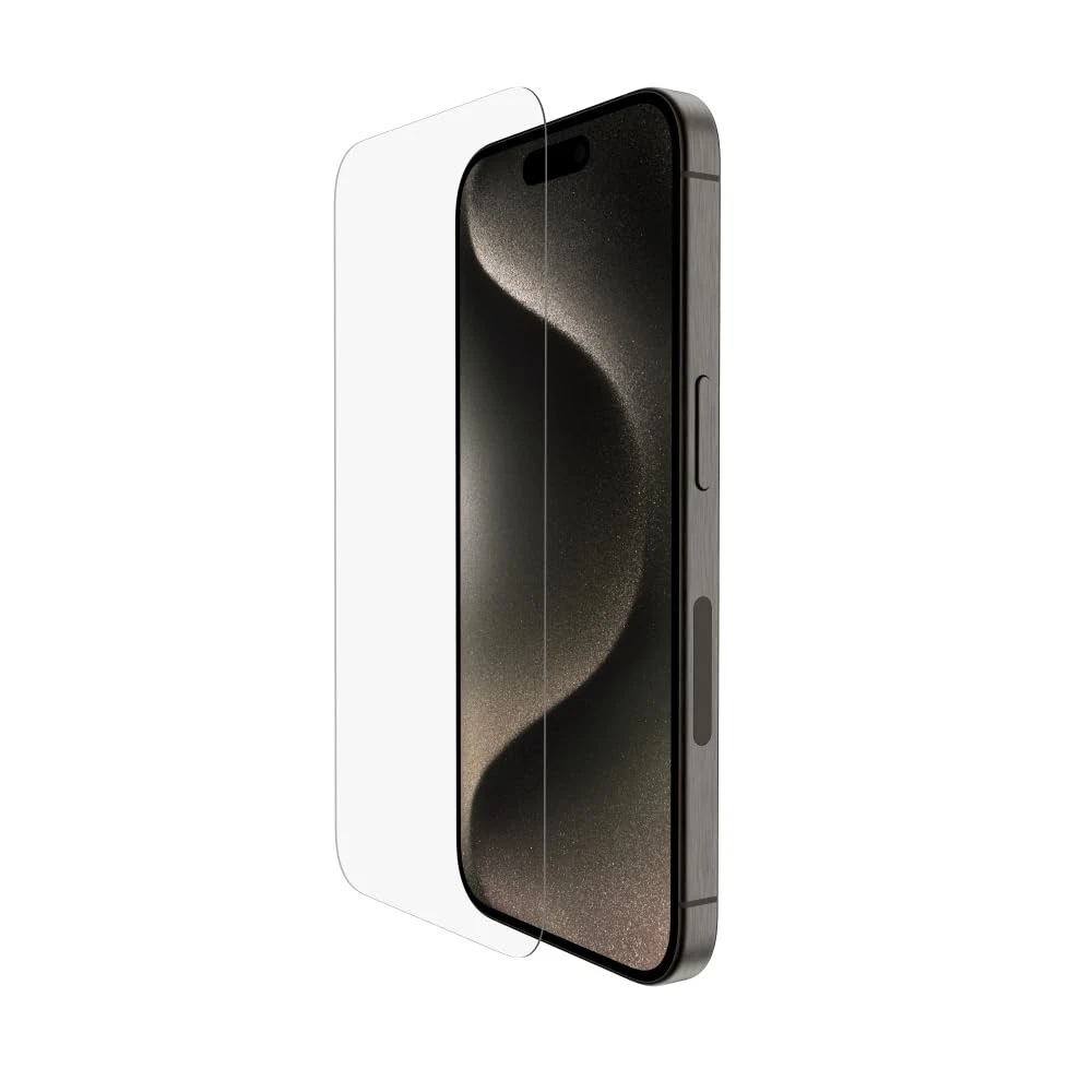 Belkin ScreenForce UltraGlass 2 Treated iPhone 15 Pro Screen Protector, Scratch -