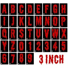 36 Pcs Halloween Letter Stencils, Reusable Alphabet Numbers Stencils Template...