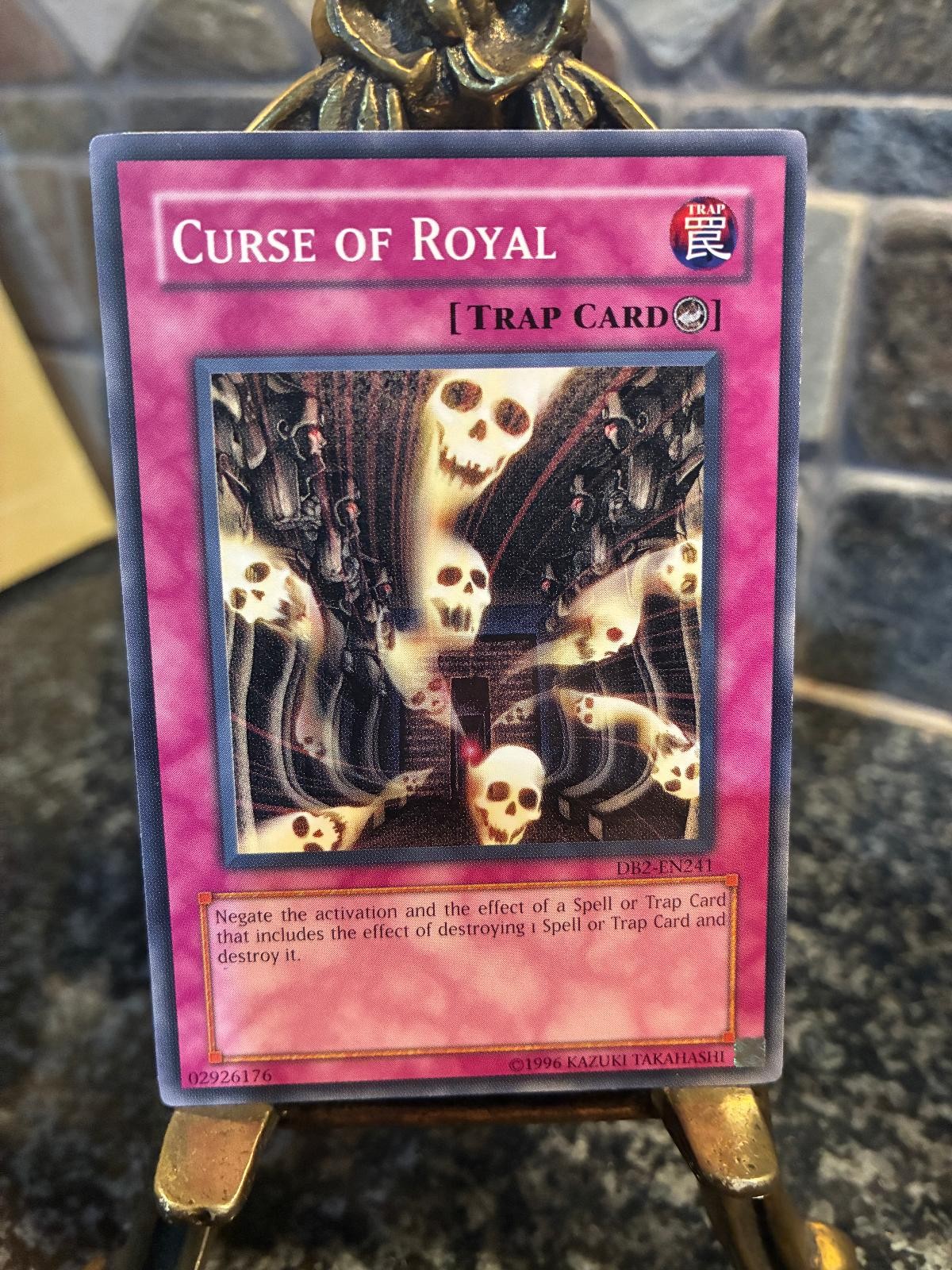 Curse of Royal DB2-EN241 YuGiOh Dark Beginning 2 trading card — raw and PSA graded price guide