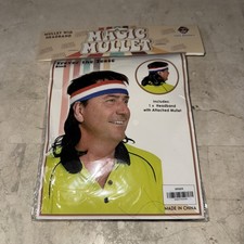 Magic Mullet Trevor Costume Headband W/Mullet Wig - One Size Fits All Adults NEW
