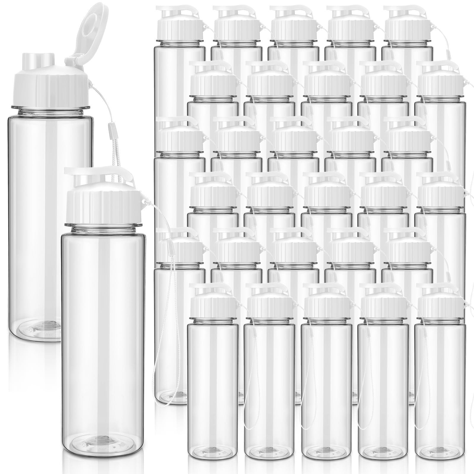 Bulk 17 Oz Plastic Sports Water Bottles Bulk With Hand...